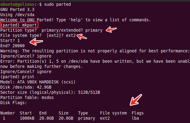 10+ parted command examples in Linux [Cheat Sheet]-CSDN博客