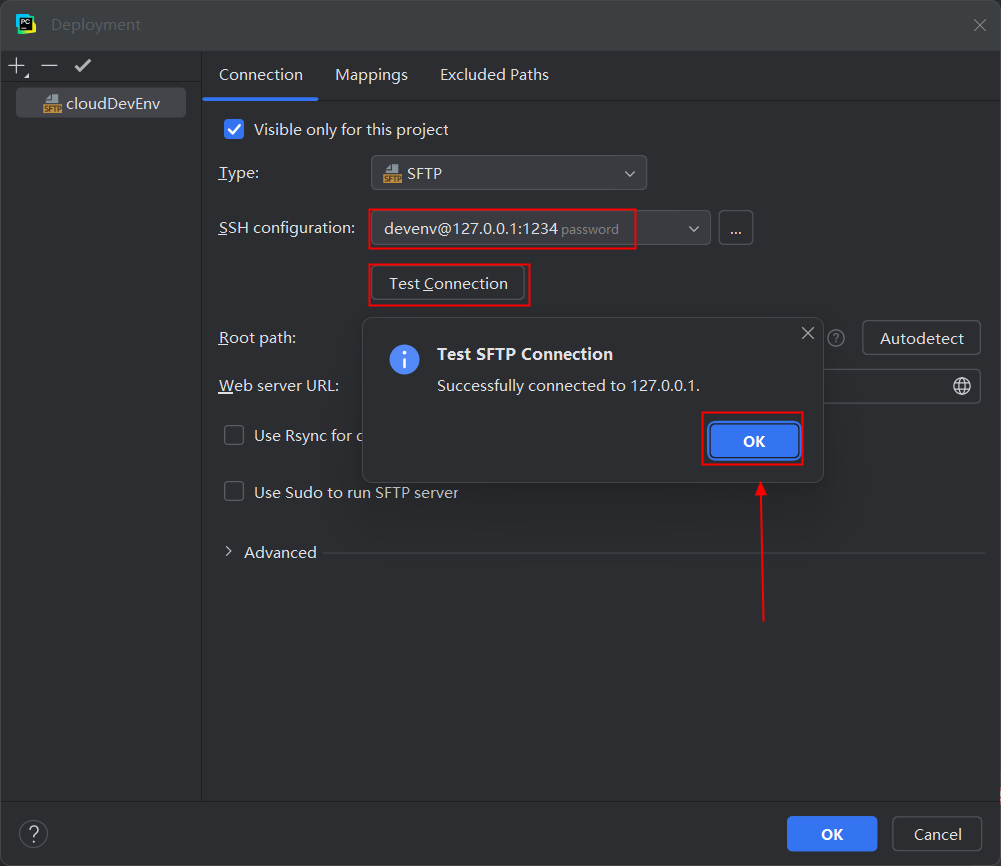华为开发者空间-云开发环境，实现PyCharm SSH远程开发_PyCharm_16