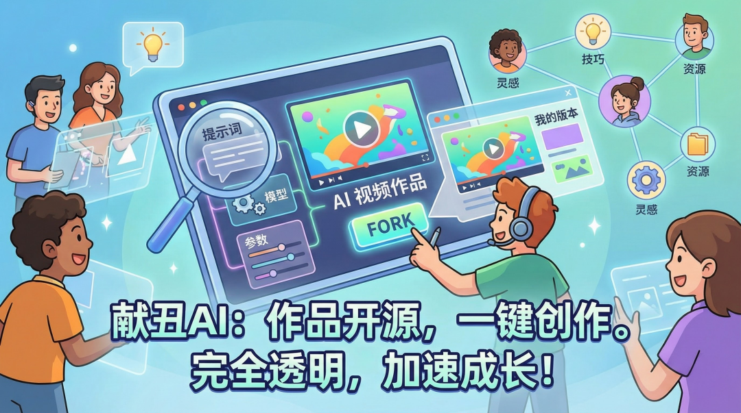 SSCMS 正式推出全新平台——献丑AI视频开源社区