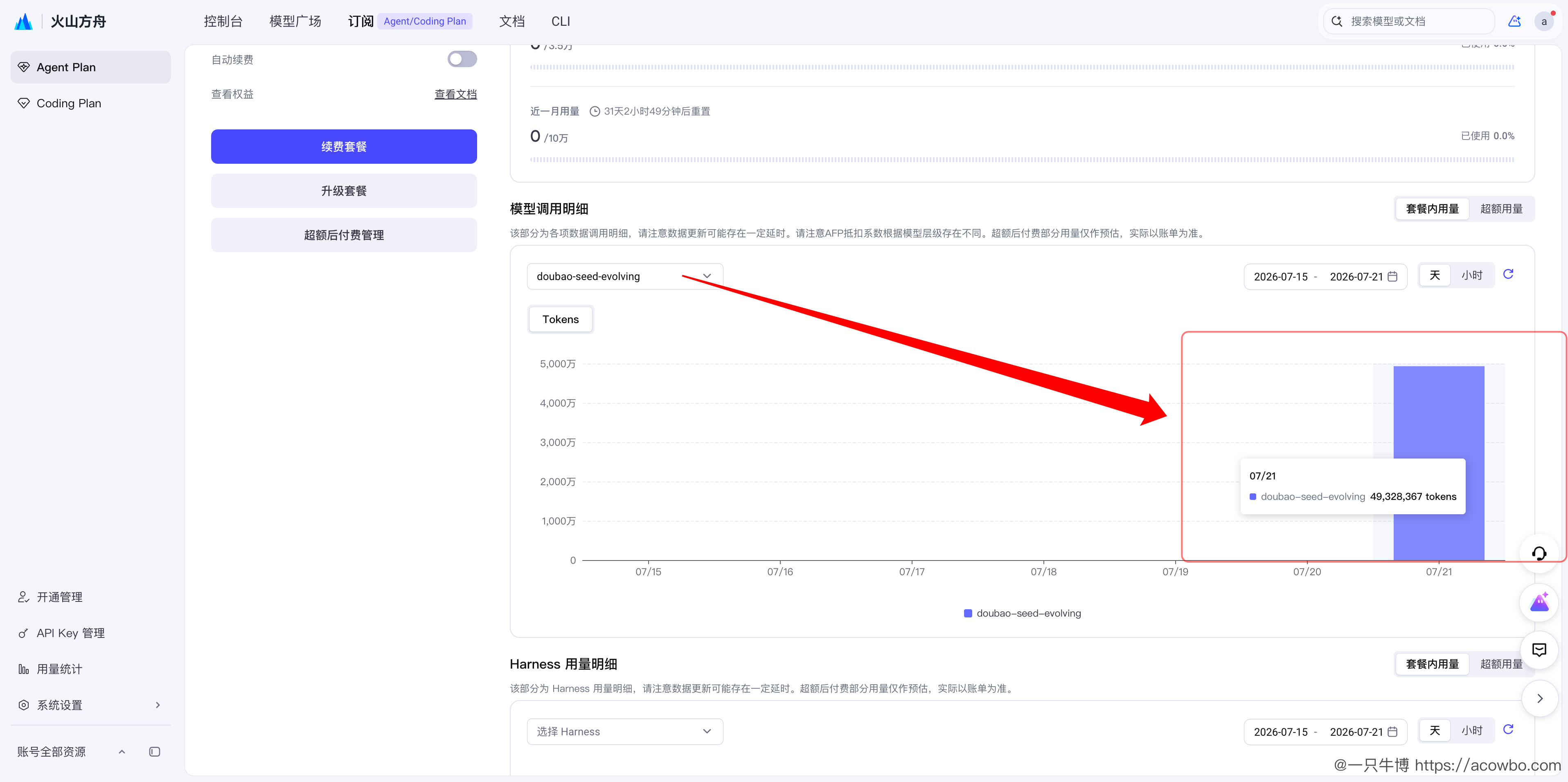 项目最终token用量