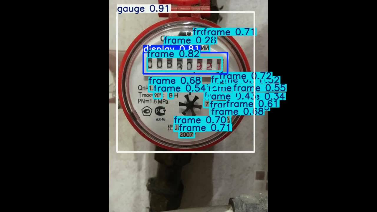 LED显示屏智能读数检测数据集 模型验证结果截图