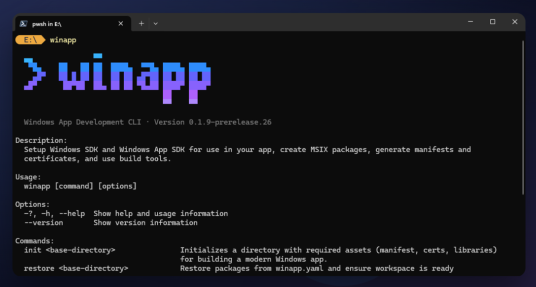 微软新利器！winapp CLI：一键打包、调试、集成 Windows 原生能力