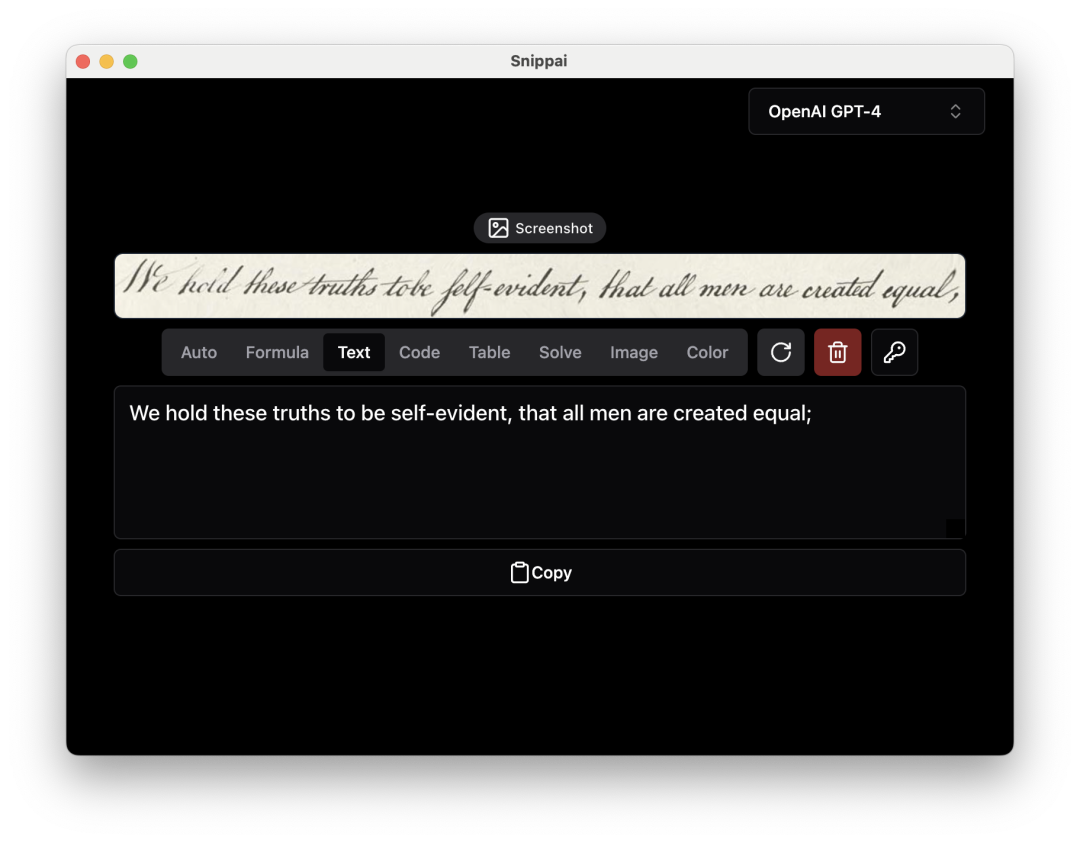 Snippai 文本识别