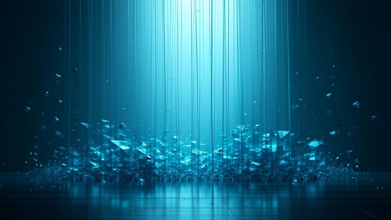 Abstract imagery of 'screening and filtering': flo