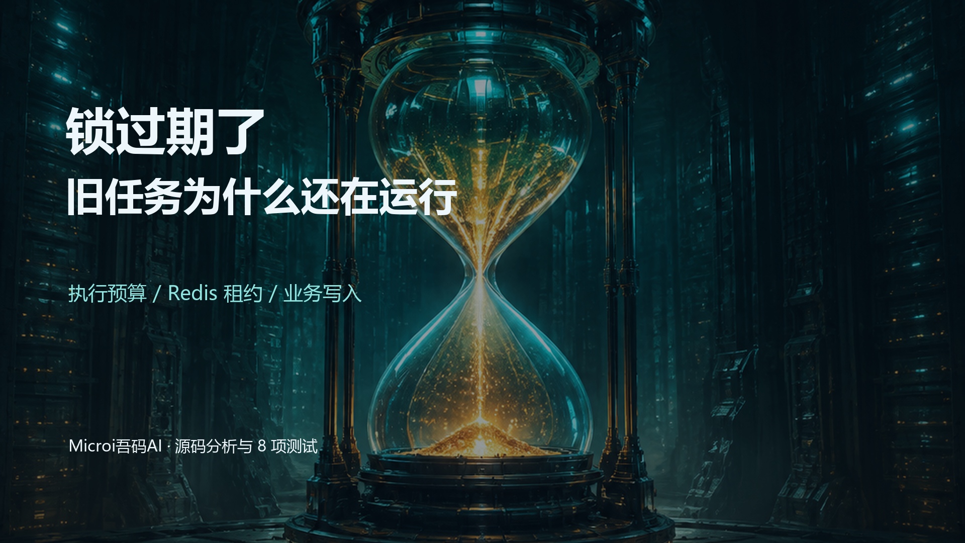 时钟与钥匙的技术概念封面