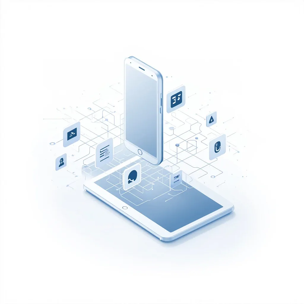 Mobile devices with AI capabilities floating around them