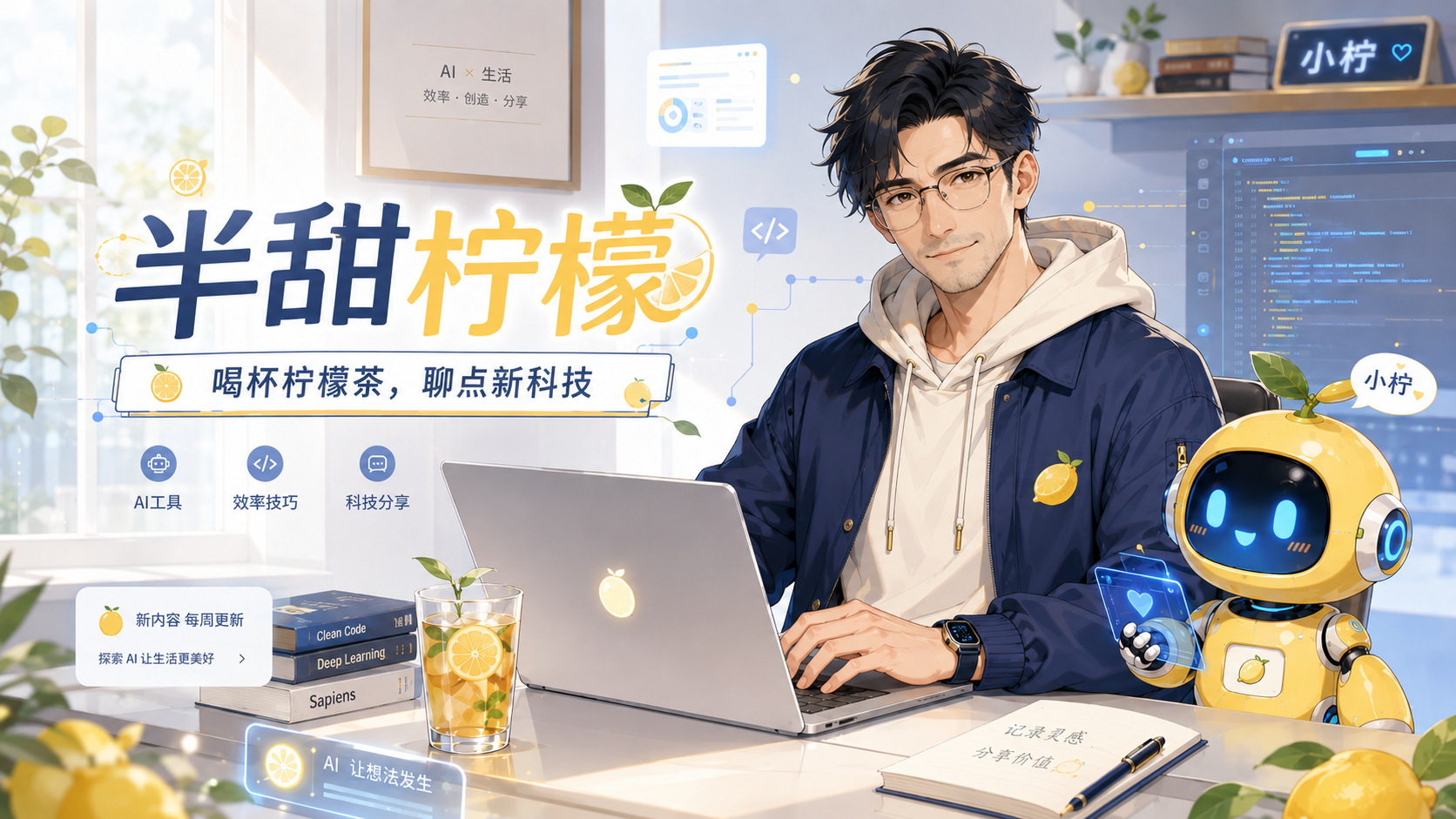 日常爱喝茶，闲时聊科技。专注 AI 工具、开源好物、科技见闻