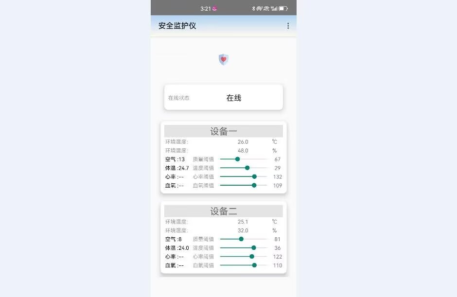 计算机毕业范例设计源码-6.6.多节点安全监护仪-WiFi-基于STM32单片机物联网设计【硬件+APP+云平台】截图