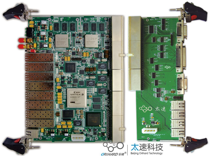 TI,DSP,TMS320C6678,xilinx公司FPGA,XC5VSX95T,CPCI信号处理板, SFP光纤 ,无线仿真平台, 高速图像采集,高速图像处理,光纤图像处理，8路光纤,热插拔电路,智能硬件