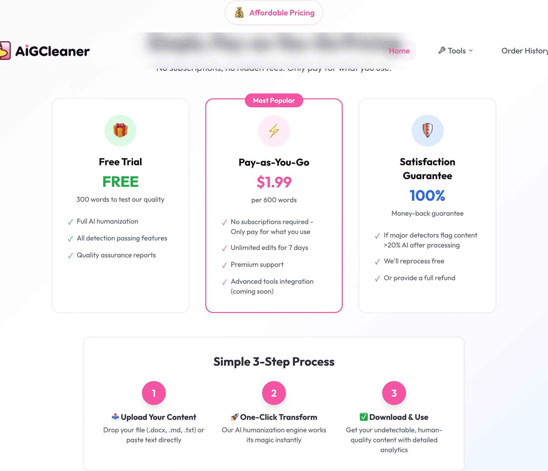 AIGCLeaner定价方案