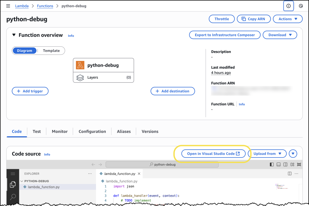 控制台与 IDE 集成的屏幕截图
