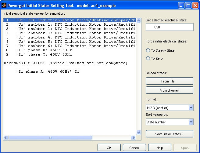 设置直流母线初始电压值
