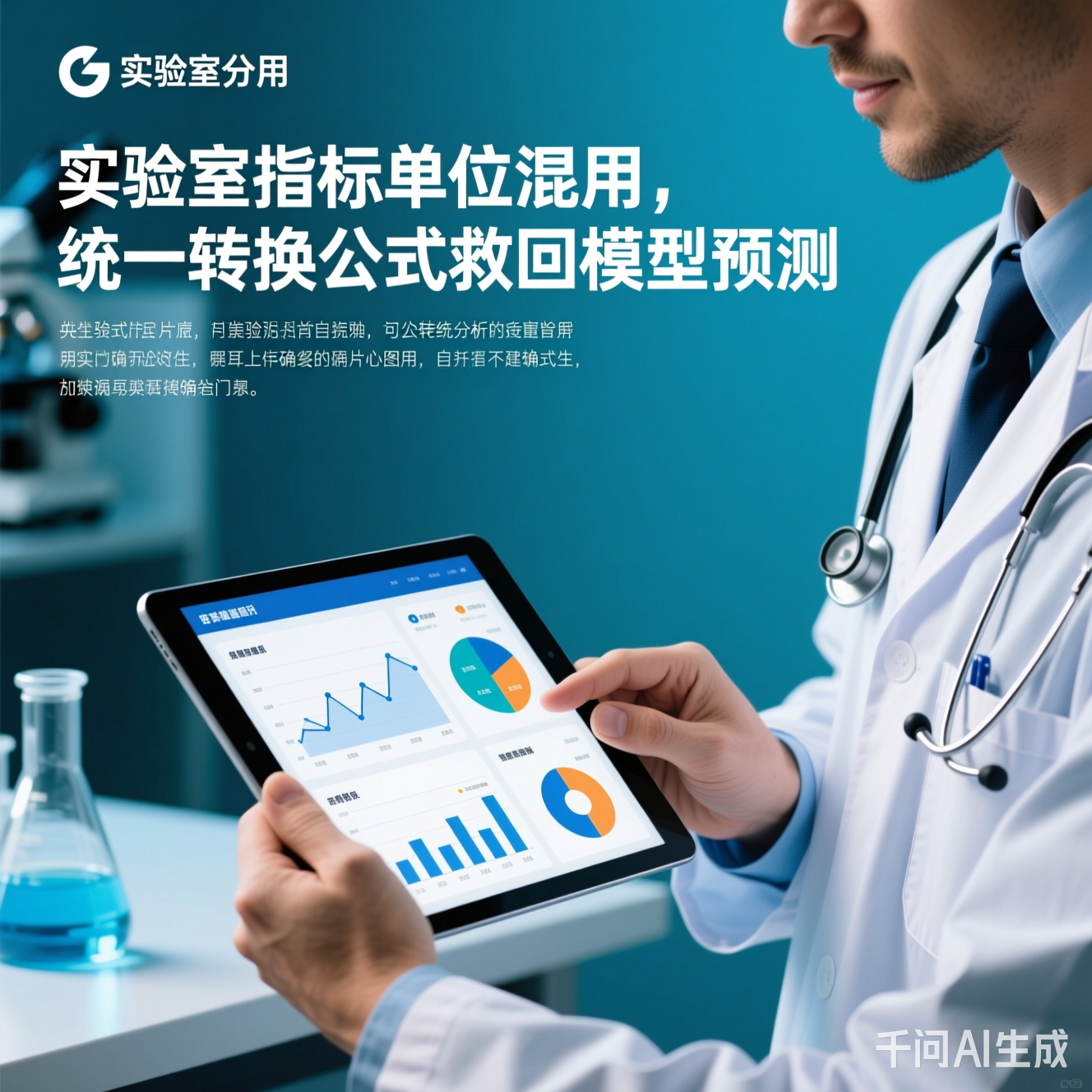 医生用平板分析数据