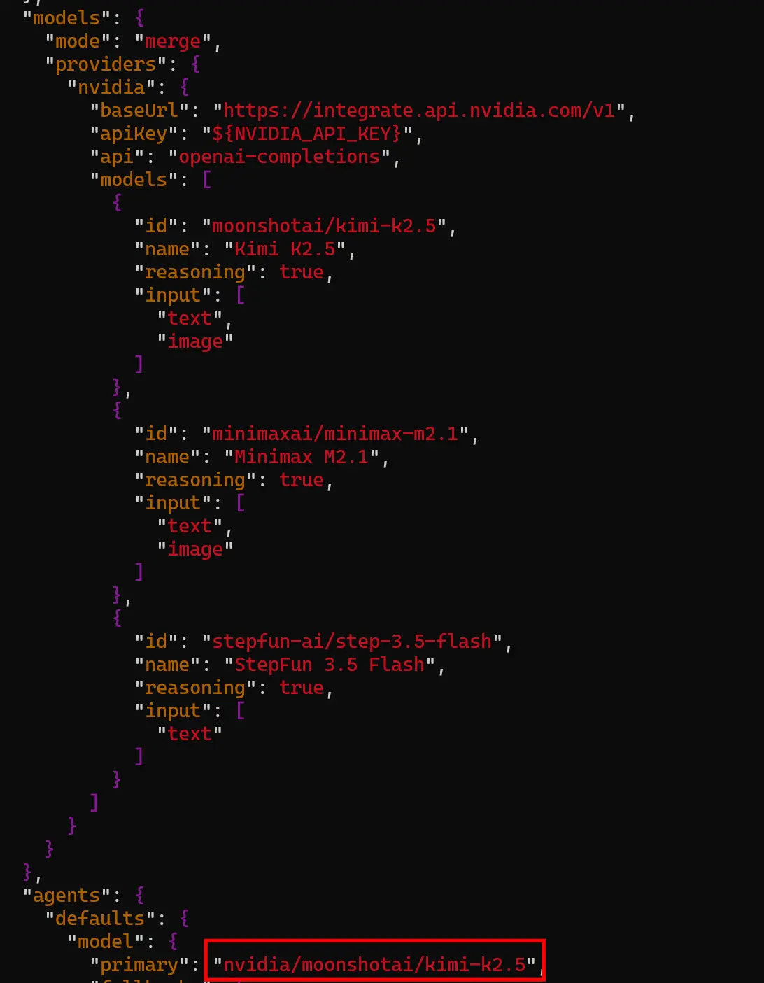 nvidia-model-config