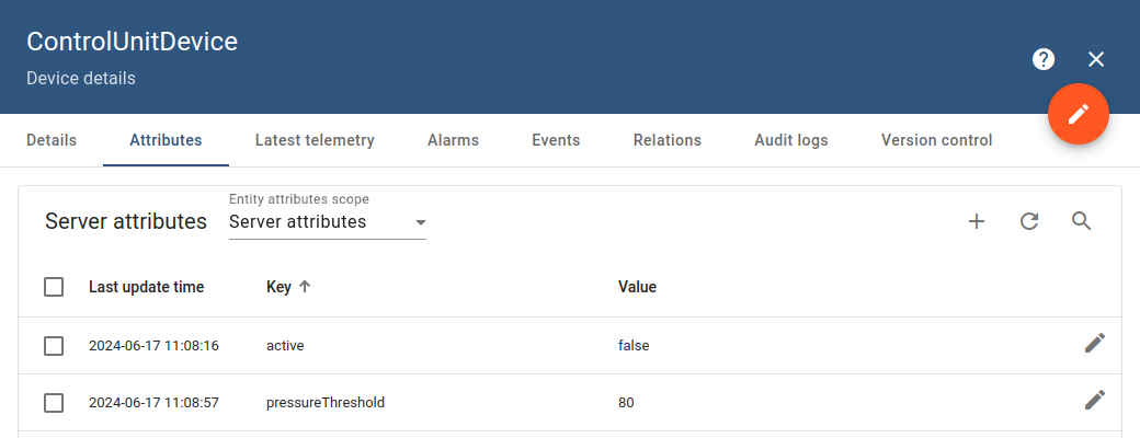 ControlUnitDevice 属性