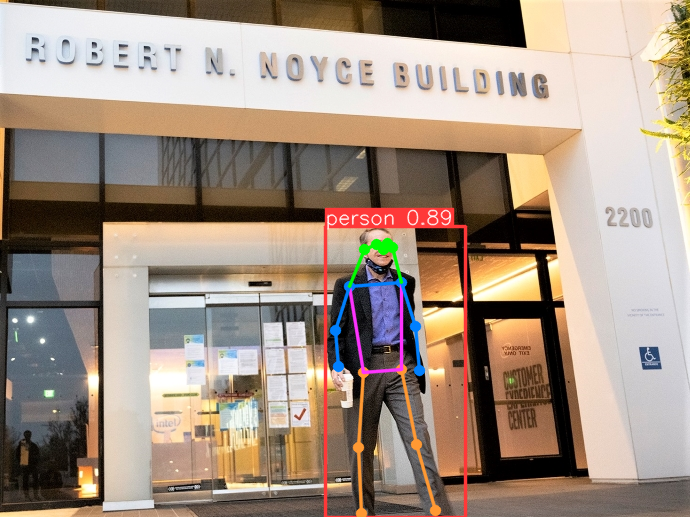 YOLOv8 原始模型推理结果