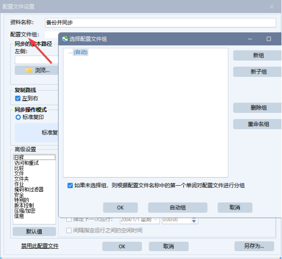 配置文件组