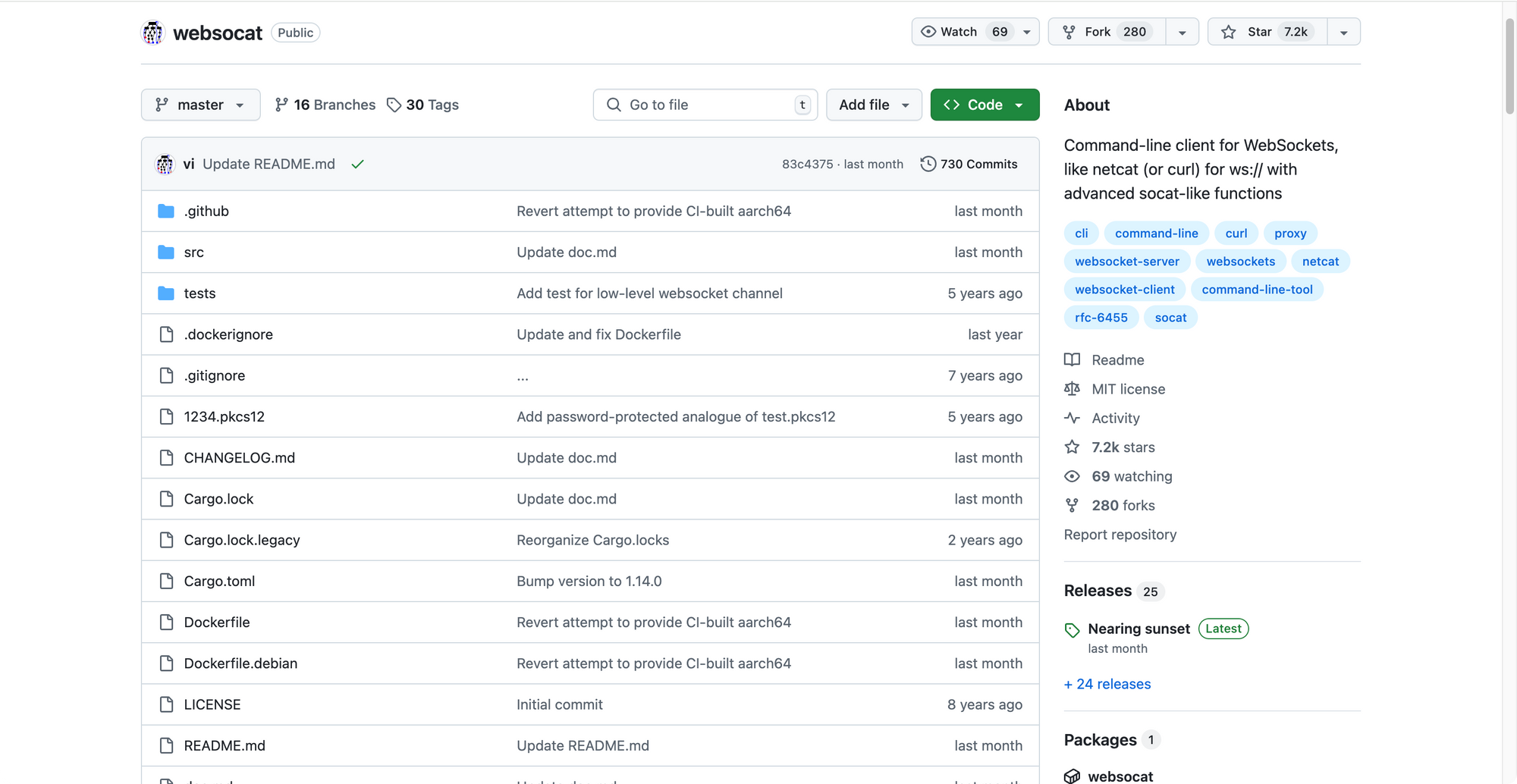 Websocat 命令行示意