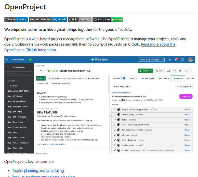 openproject 项目介绍图