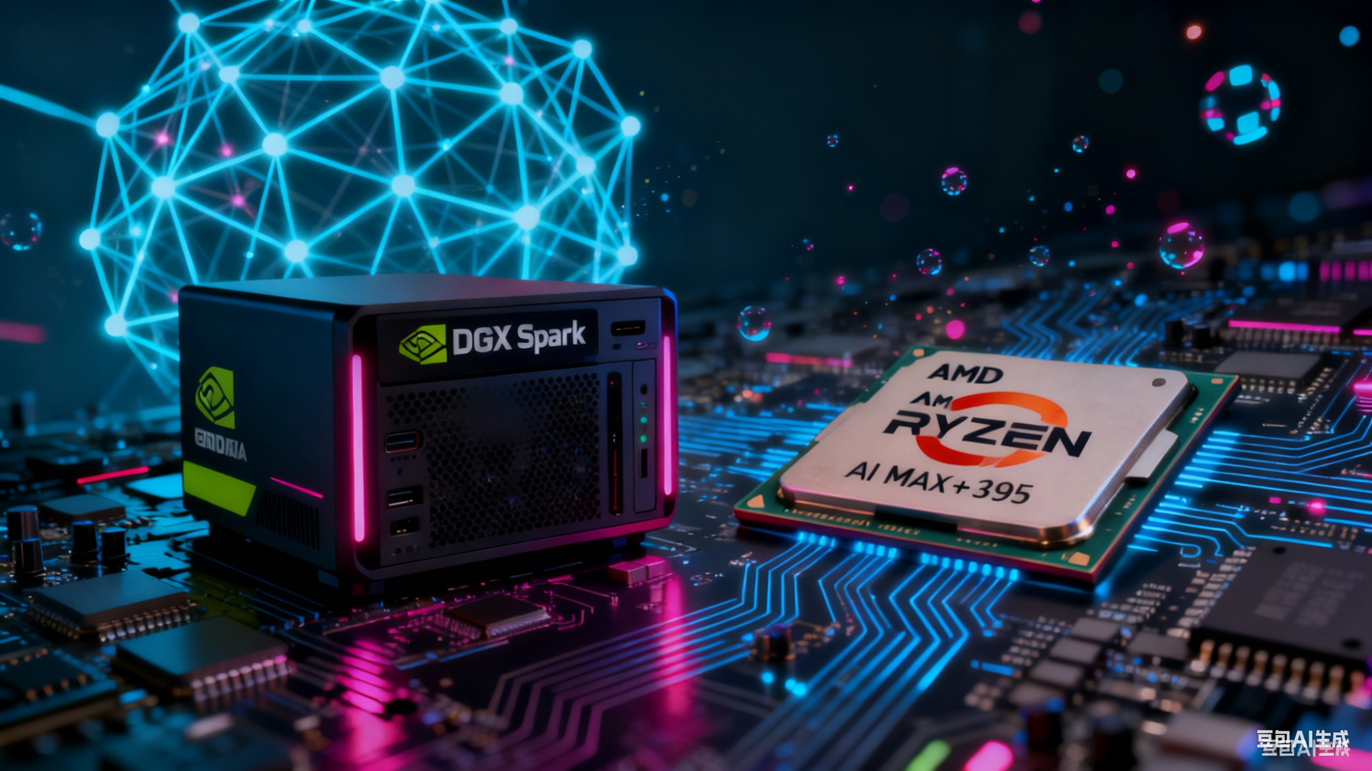 AI PC 新纪元:NVIDIA DGX Spark vs AMD Ryzen AI Max+ 395 深度对比封面图.png