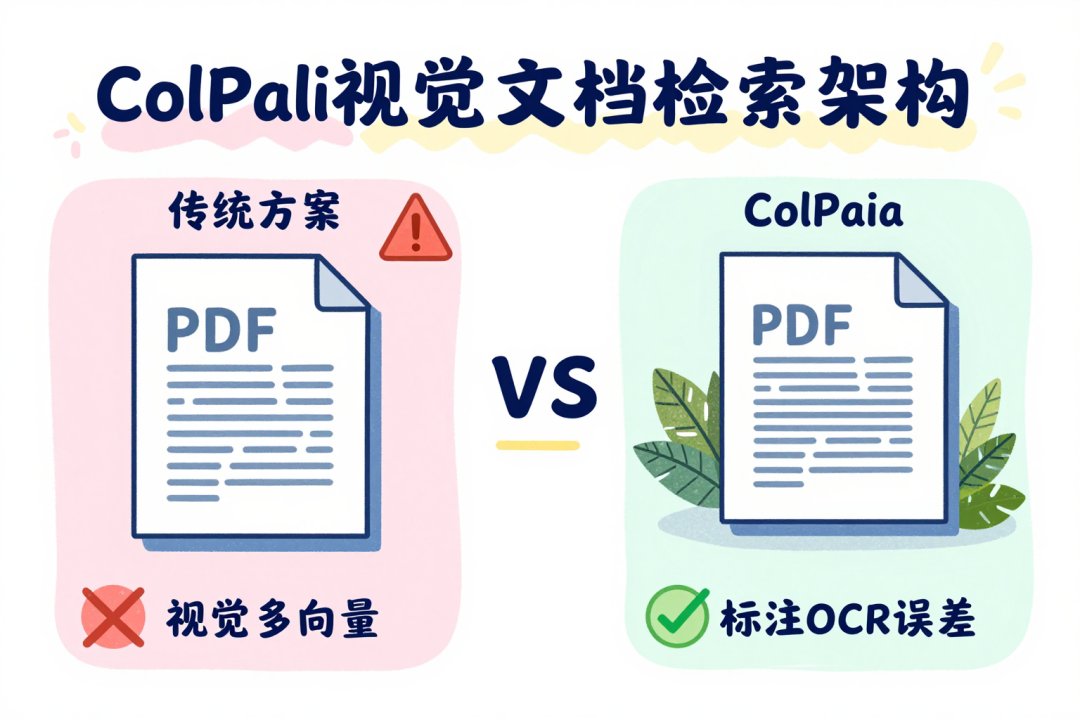 ColPali 视觉文档检索：PDF 页面直接作为图像索引