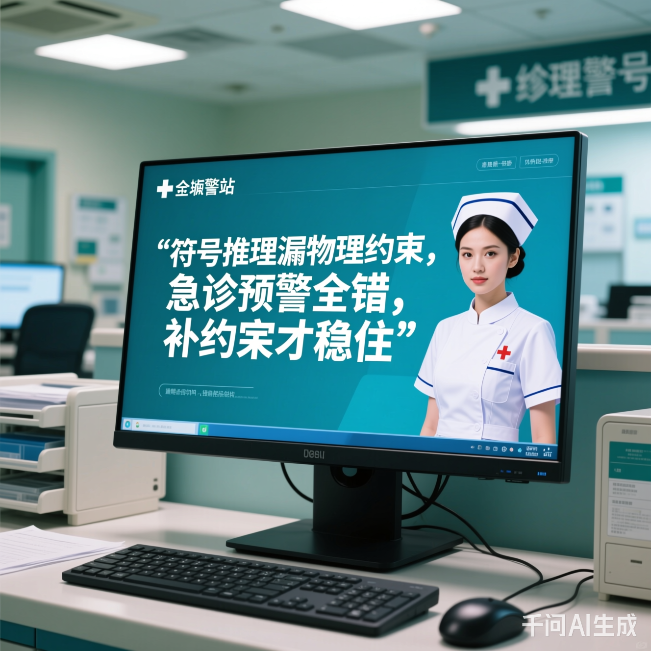 护士站的电脑屏幕