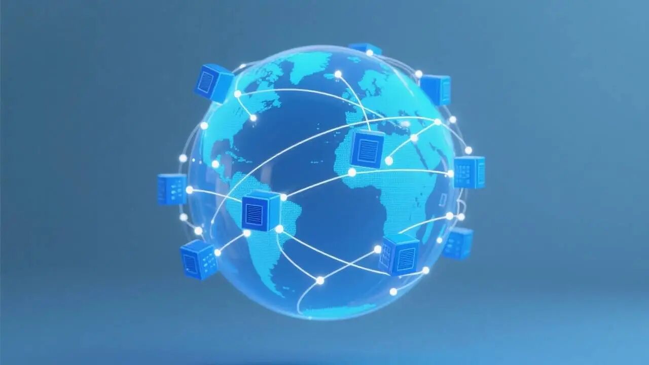 全球算力网络连接示意图