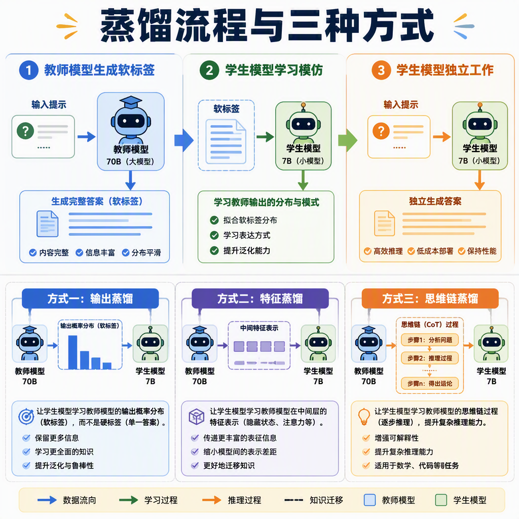蒸馏流程与三种方式