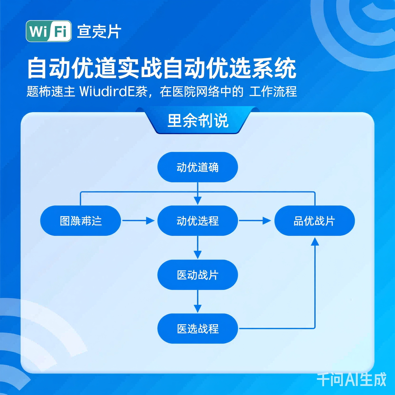 自动优选系统在医院网络中的工作流程图