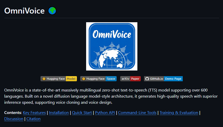 小米OmniVoice