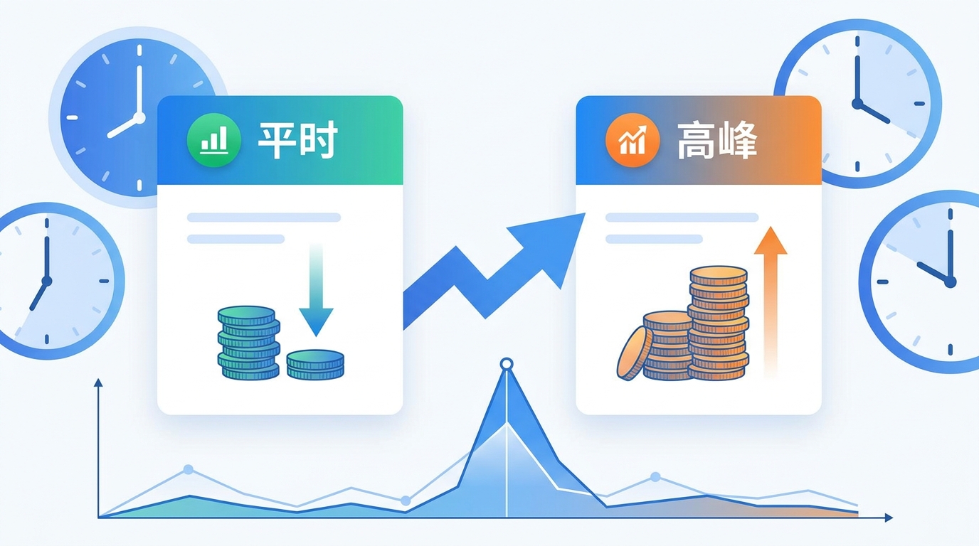峰谷价格对比示意图
