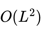 O(L^2)
