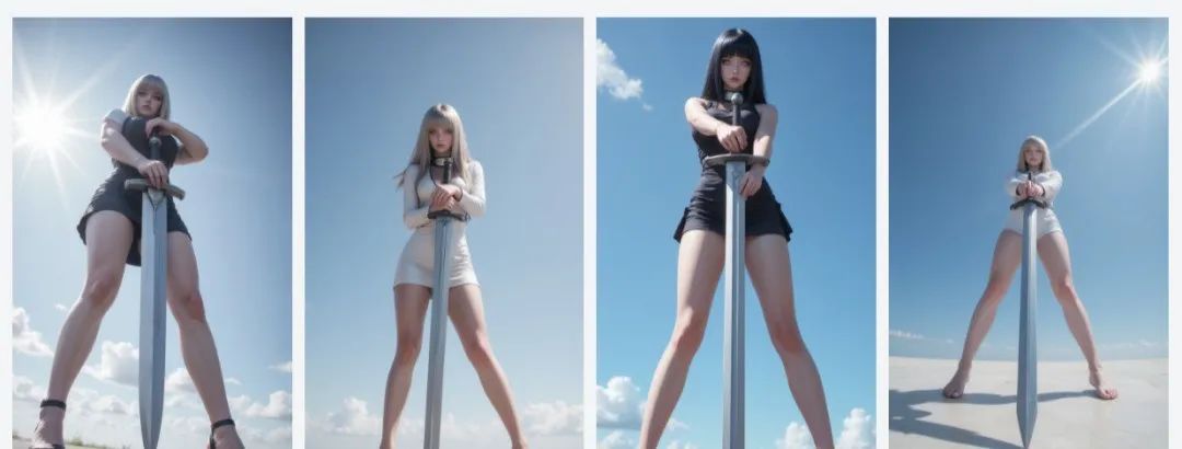 AI生成的雏田舞剑图