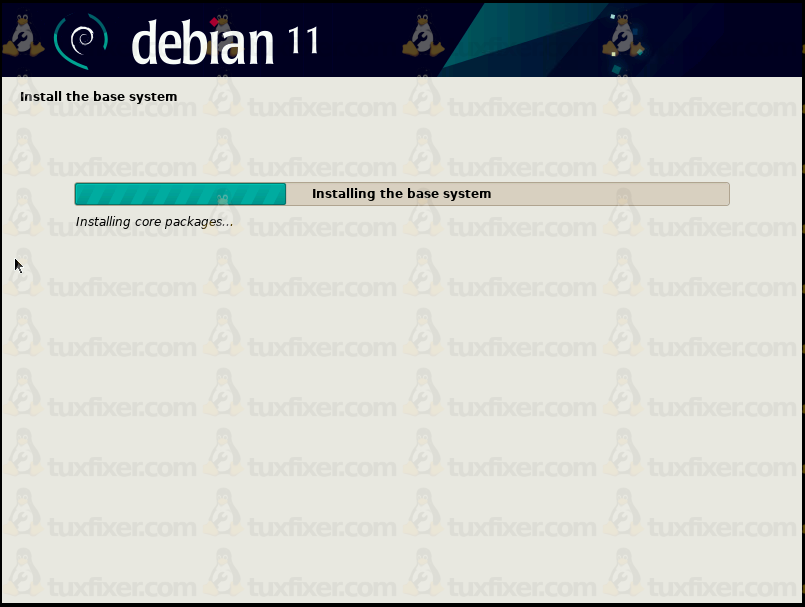 Debian 11 Bullseye install base system