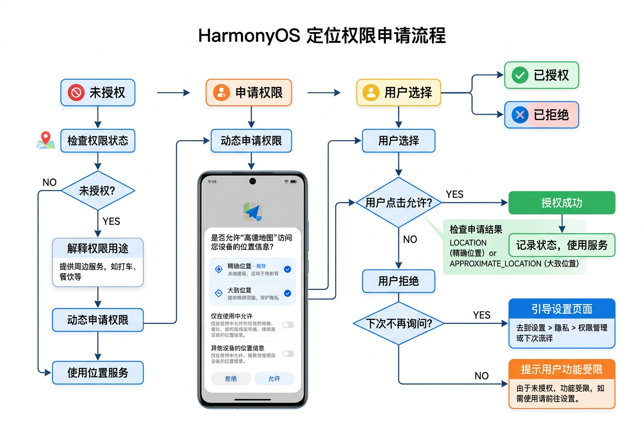 位置权限申请与管理