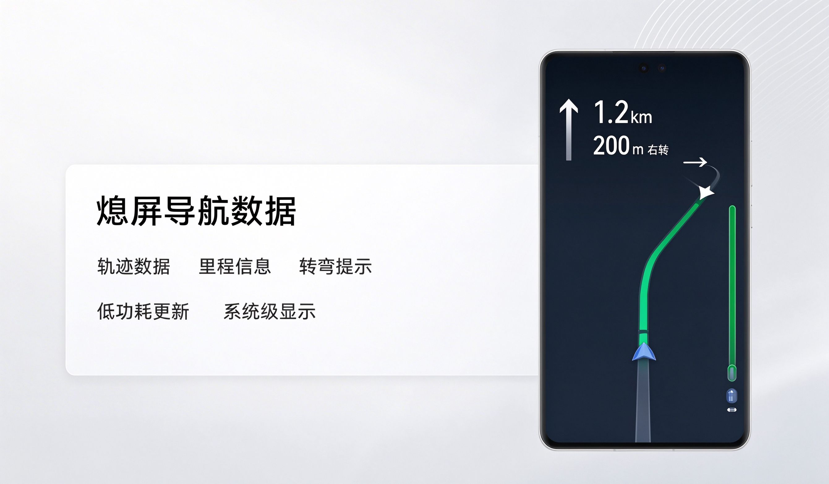熄屏导航效果图