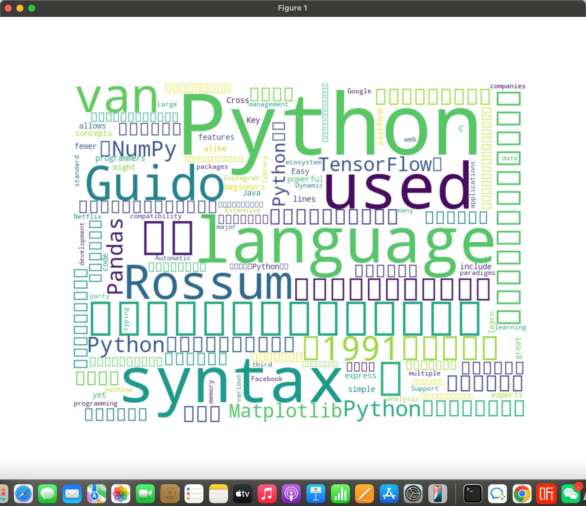第一次运行效果 - 中文显示为方块