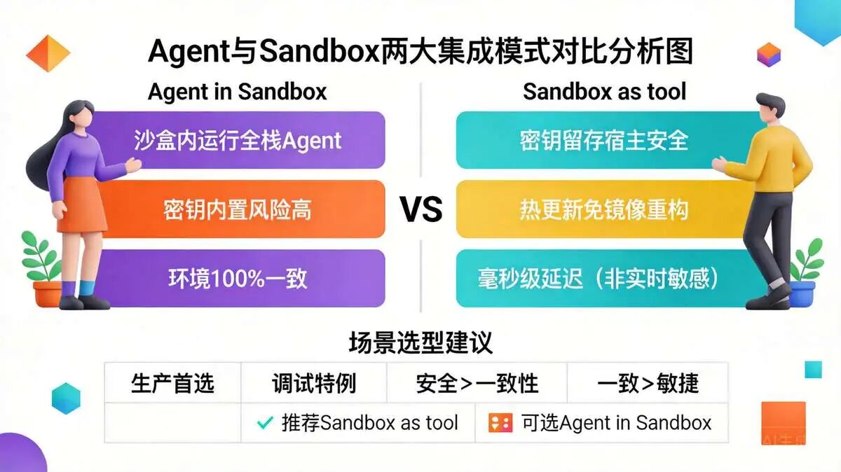 七、两大集成模式：Agent 与 Sandbox 的协作模式