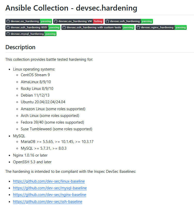 ansible-collection-hardening 项目介绍图