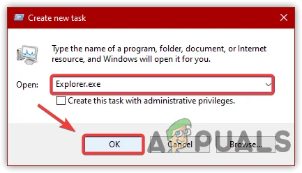 Restarting Windows Explorer