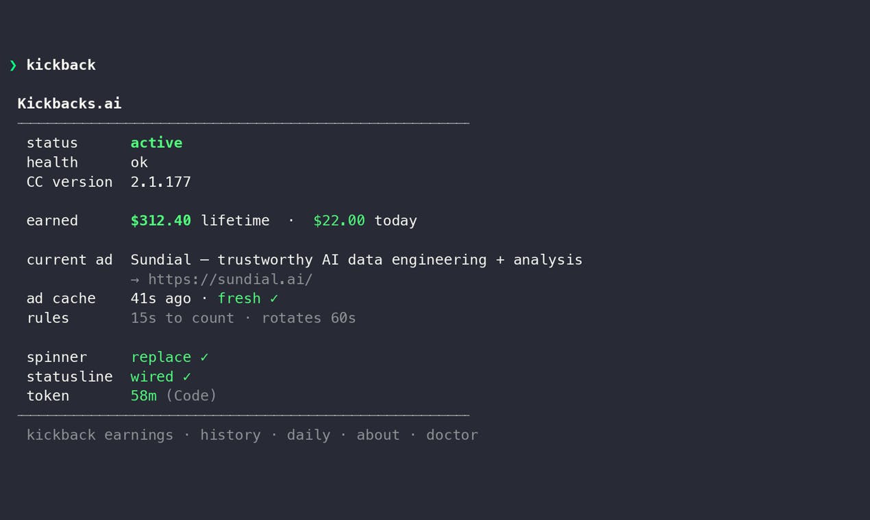 Kickbacks CLI