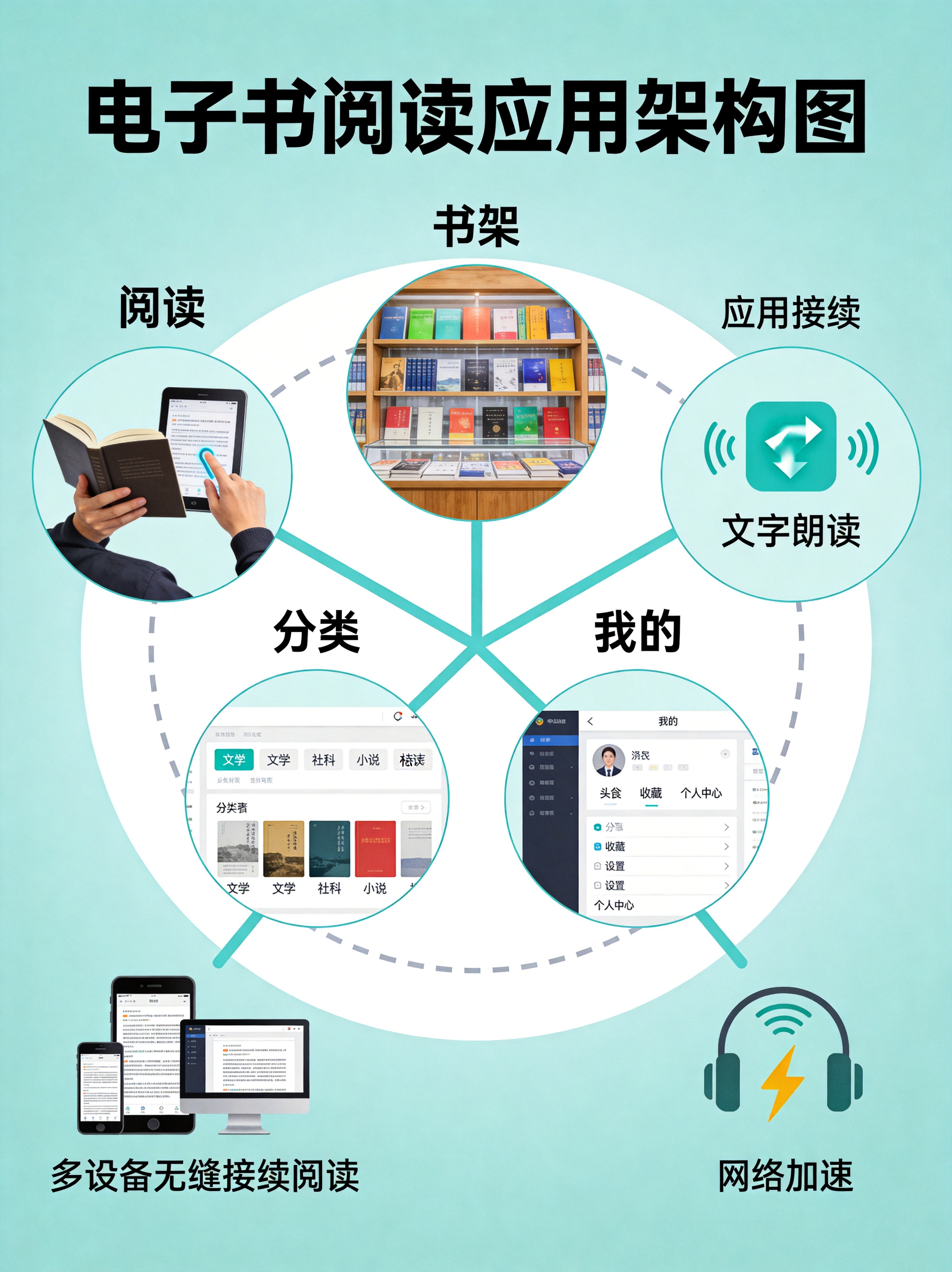 电子书应用架构图