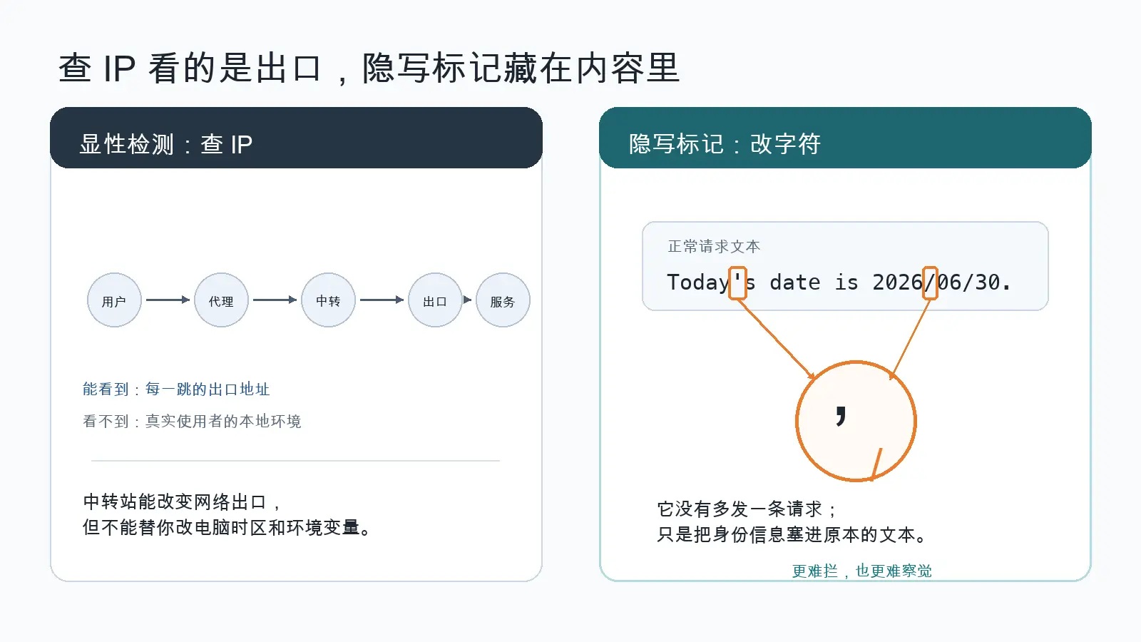 查 IP 与隐写标记的区别
