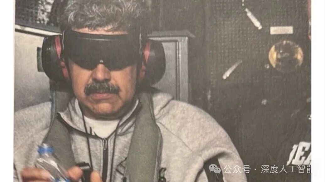 戴手铐、蒙双眼，特朗普公布马杜罗被抓后首张照片