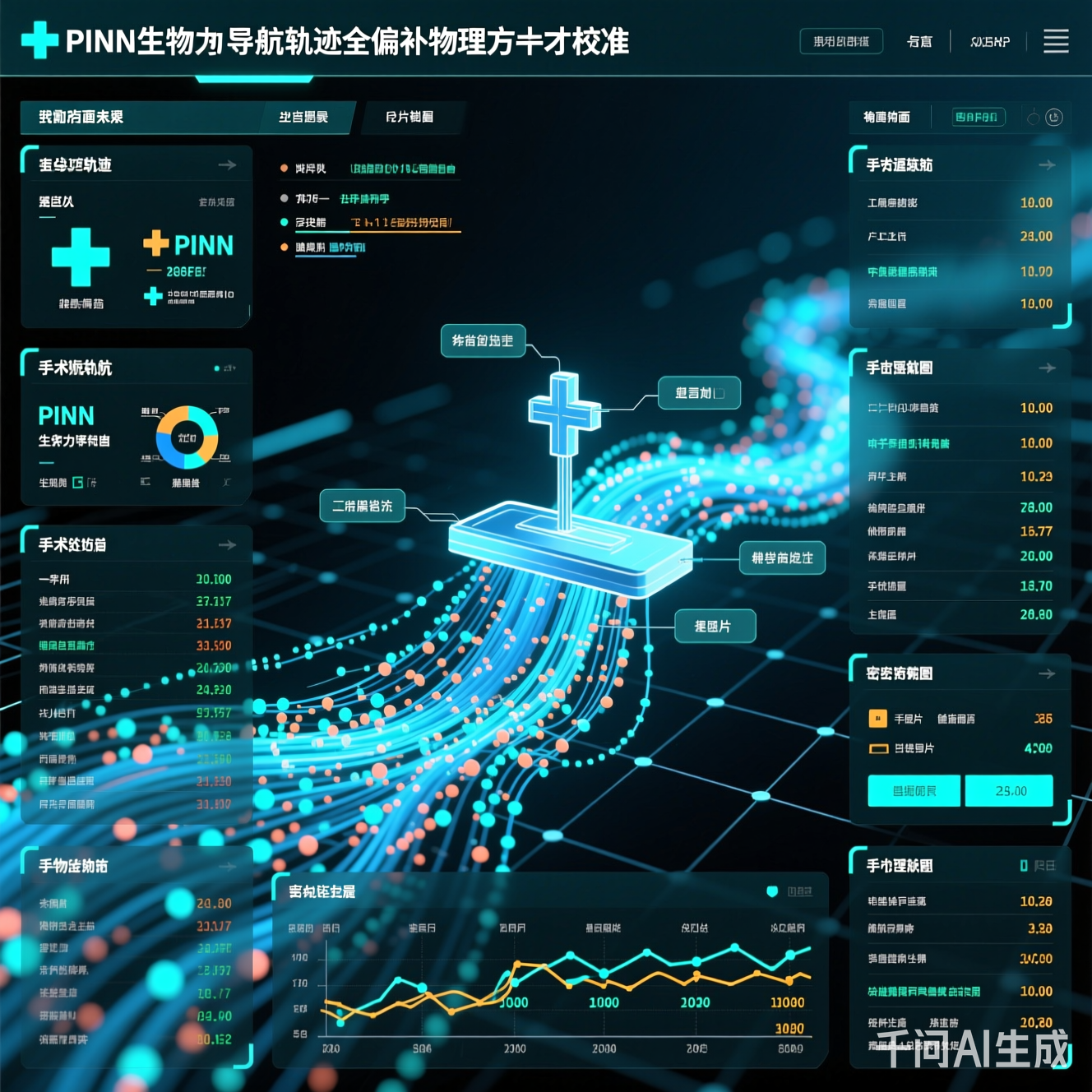 电子健康记录系统界面截图,密密麻麻的数据流