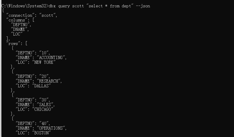 dbx query local