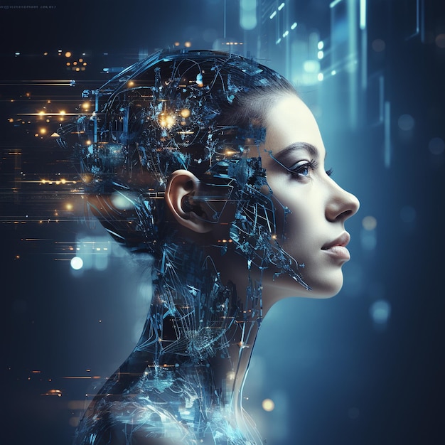 人工智能抽象技术背景| Premium AI 生成图像