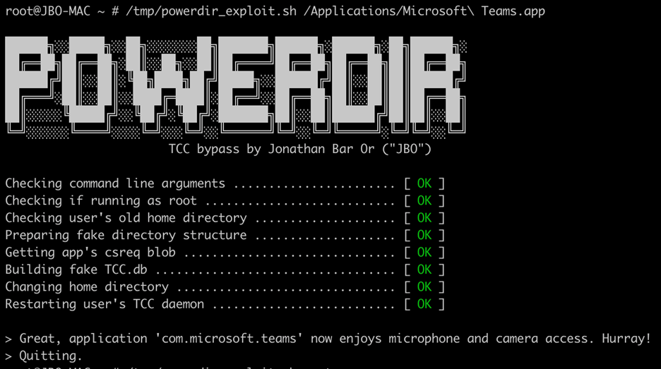 New macOS vulnerability, “powerdir,” could lead to unauthorized user data access | Microsoft Security Blog