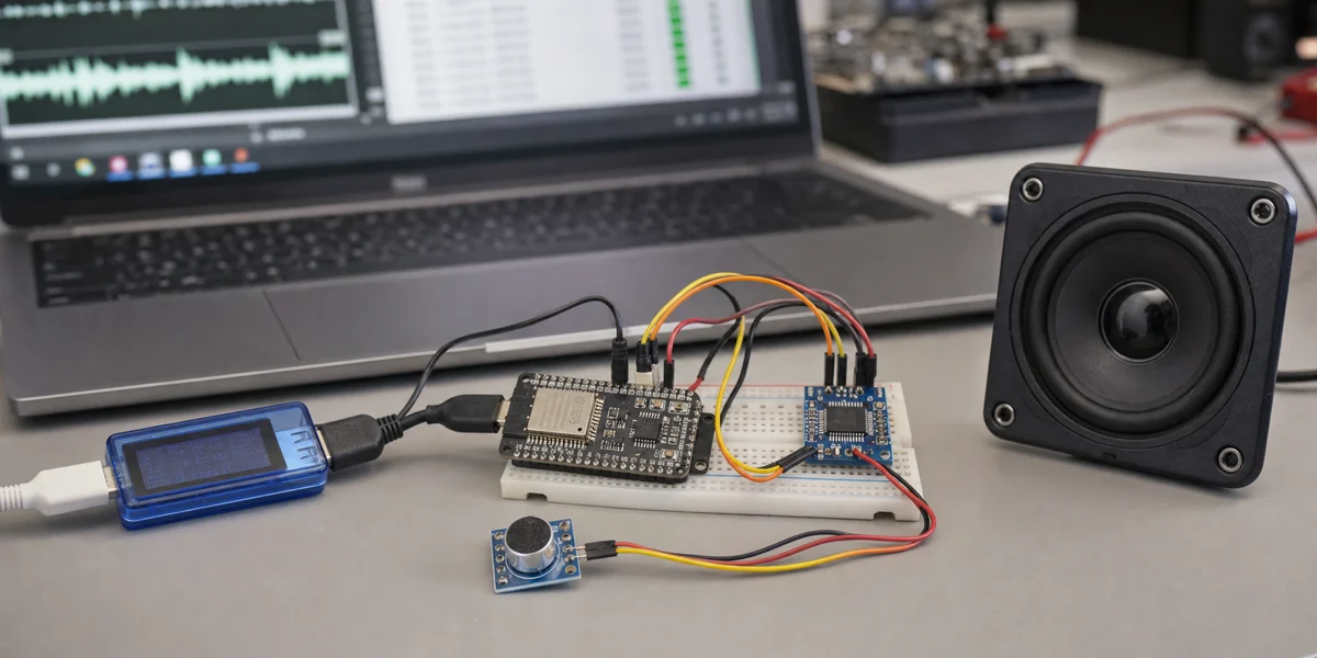 ESP32-S3 语音卫星延迟调试台