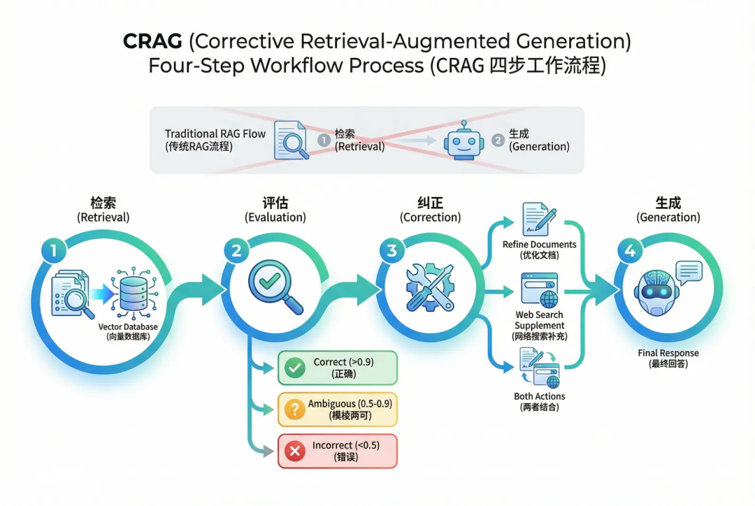 CRAG工作流程图